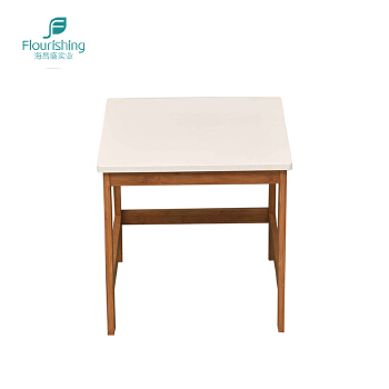 Custom Color Furniture Bamboo Wooden Legs White Small Coffee Table 